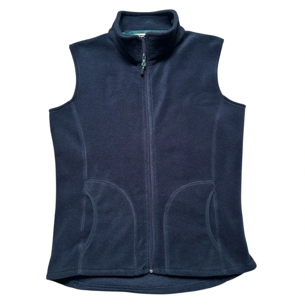 Woolrich Women’s Andes Fleece Navy Blue Zip Up Vest Small